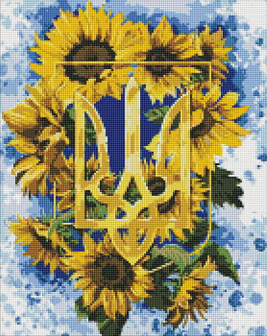 Алмазна мозаїка AMO7504 Сонячний тризуб ©chervonavorona_artist, 40x50см Ideyka на підрамнику, фото 1