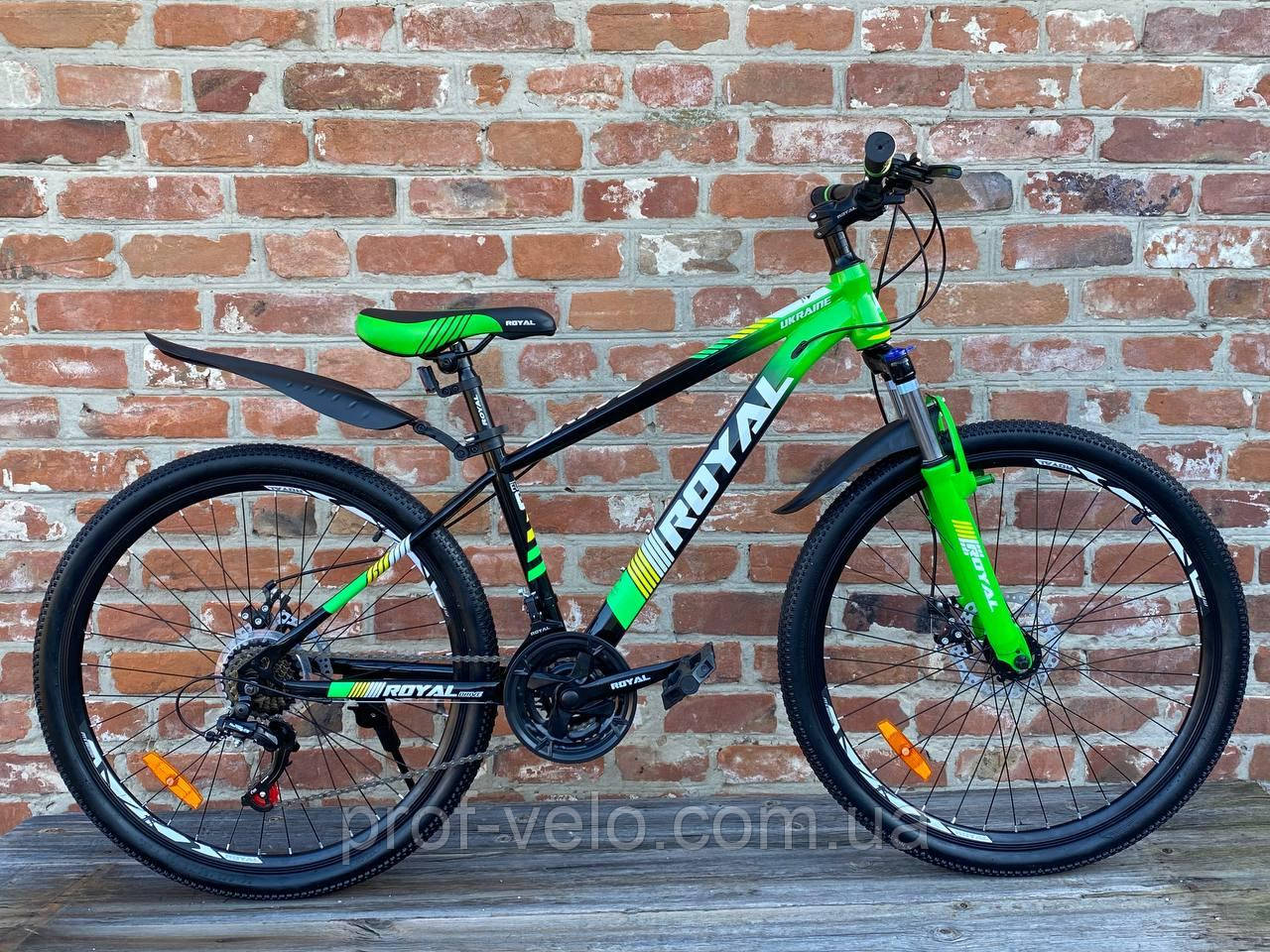 Велосипед Royal 27,5-2023 Drive чорно-зелений