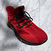 Чоловічі весняні, літні кросівки червоні, сітка текстильні кросівки, No 1383-15 ( р. 40-45), фото 5