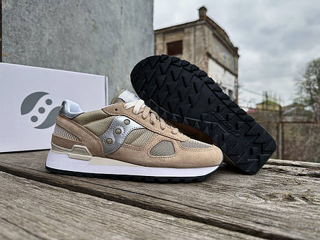 Жіночі кросівки Saucony Shadow Original 1108-809s Tan/Silver бежевий з срібним, фото 1