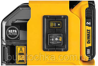 Пилосос акумуляторний безщітковий DeWALT DWH161D1, фото 3