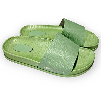 Шльопанці Дитячі PaGo шкіряні зелений розпродажу
