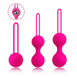 Набір вагінальних кульок, Вагінальні кульки зі зміщеним центром, Тренажер Кегеля, Інтимні іграшки, фото 4