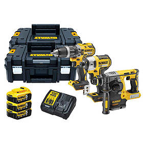 Набір з трьох інструментів безщіткових DeWALT DCK368P3T