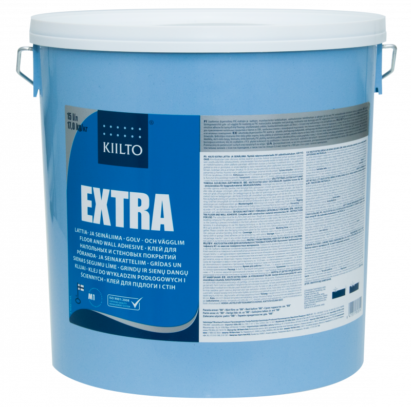 Kiiilto Extra 15 л акриловий дисперсійний клей для стін і підлоги