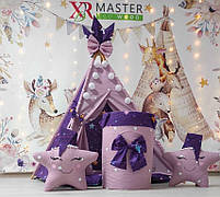 Вігвам та аксесуари великий ігровий намет для дітей курінь Зоряна мрія БОН БОН + кошик Повний комплект!, фото 3