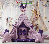 Вігвам та аксесуари великий ігровий намет для дітей курінь Зоряна мрія БОН БОН + кошик Повний комплект!, фото 4