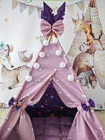 Вігвам та аксесуари великий ігровий намет для дітей курінь Зоряна мрія БОН БОН, гойдалка балансир, комплект, фото 5