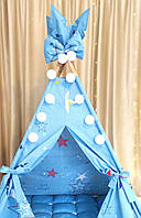 Вігвам та аксесуари великий ігровий намет для дітей курінь COOL БОН БОН Повний комплект!, фото 8