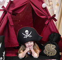 Вігвам та аксесуари великий ігровий намет для дітей БОН БОН Пірати Карибського моря, Капелюх Пірата, комплект, фото 3