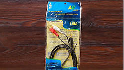 Кабель AUX 3,5 to 2 RCA (1.5m) (чорний)