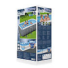 56457 Басейн каркасний прямокутний у комплекті Power Steel 13'6" x 6'7" x 48"/4.12m x 2.01m x 1.22m, фото 3