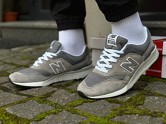 Чоловічі кросівки New balance 997H Grey Нью Баланс сірі легкі зручні замшеві