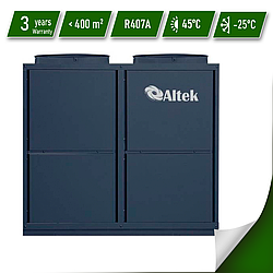 Тепловий насос Altek Heat 40 mono EVI 380 В, потужністю 40 кВт, площа обігріву 400 кв.м
