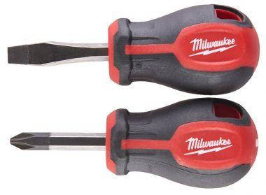 Набір коротких викруток магнітних із тригранною ручкою (2 шт.) MILWAUKEE 4932471810, фото 1