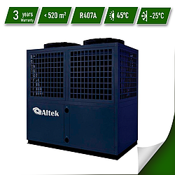 Тепловий насос Altek Heat 52 mono EVI 380 В, потужністю 52 кВт, площа обігріву до 520 кв.