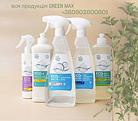 НАБІР 5 ЕКОзасібів для прибирання від бренду GREEN MAX