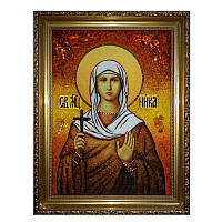 Икона "Святая мученица Ника" янтарная 40х60