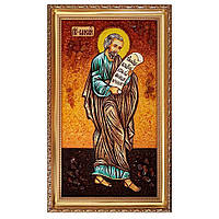 Икона "Святой пророк Елисей" янтарная 40х60