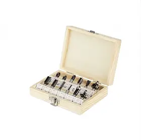 Набір фрез для дерева Euro Craft 12 шт., затискний діаметр 8 мм