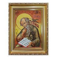 Икона "Святой апостол и евангелист Иоанн (Иван)" янтарная 40х60