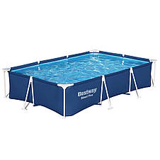 Басейн каркасний Bestway 56411 габарити 300x201x66 см, об'єм 3300 л (картриджний фільтр), фото 3