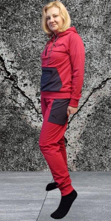 Модний спортивний жіночий костюм штани та кофта на замку (44-46 р), доставка по Україні