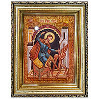 Икона "Святой мученик Никита" янтарная 40х60
