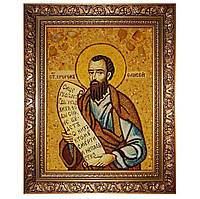 Икона "Святой Елисей" янтарная 40х60