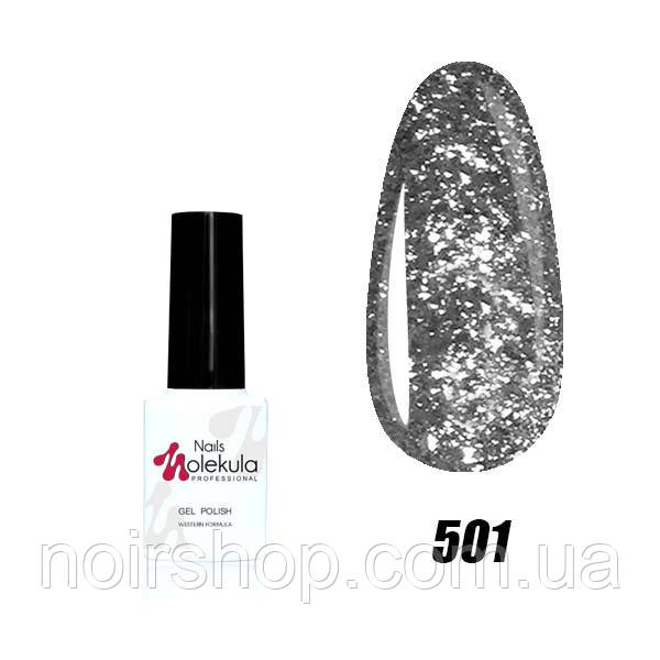 Гель-лак DIAMOND №501 (Cріблясте мерехтіння) 6 ml