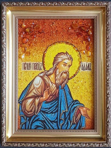 Икона "Святой Адам Праотец" янтарная 40х60 (ID#1821434326), цена: 3500 ...