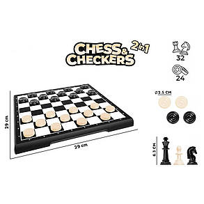 Набір настільних ігор ТехноК Шашки та шахи, 9055, фото 2