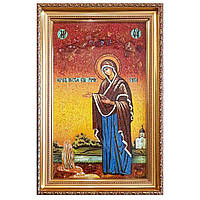 Икона "Пресвятая Богородица Геронтисса" янтарная 40х60