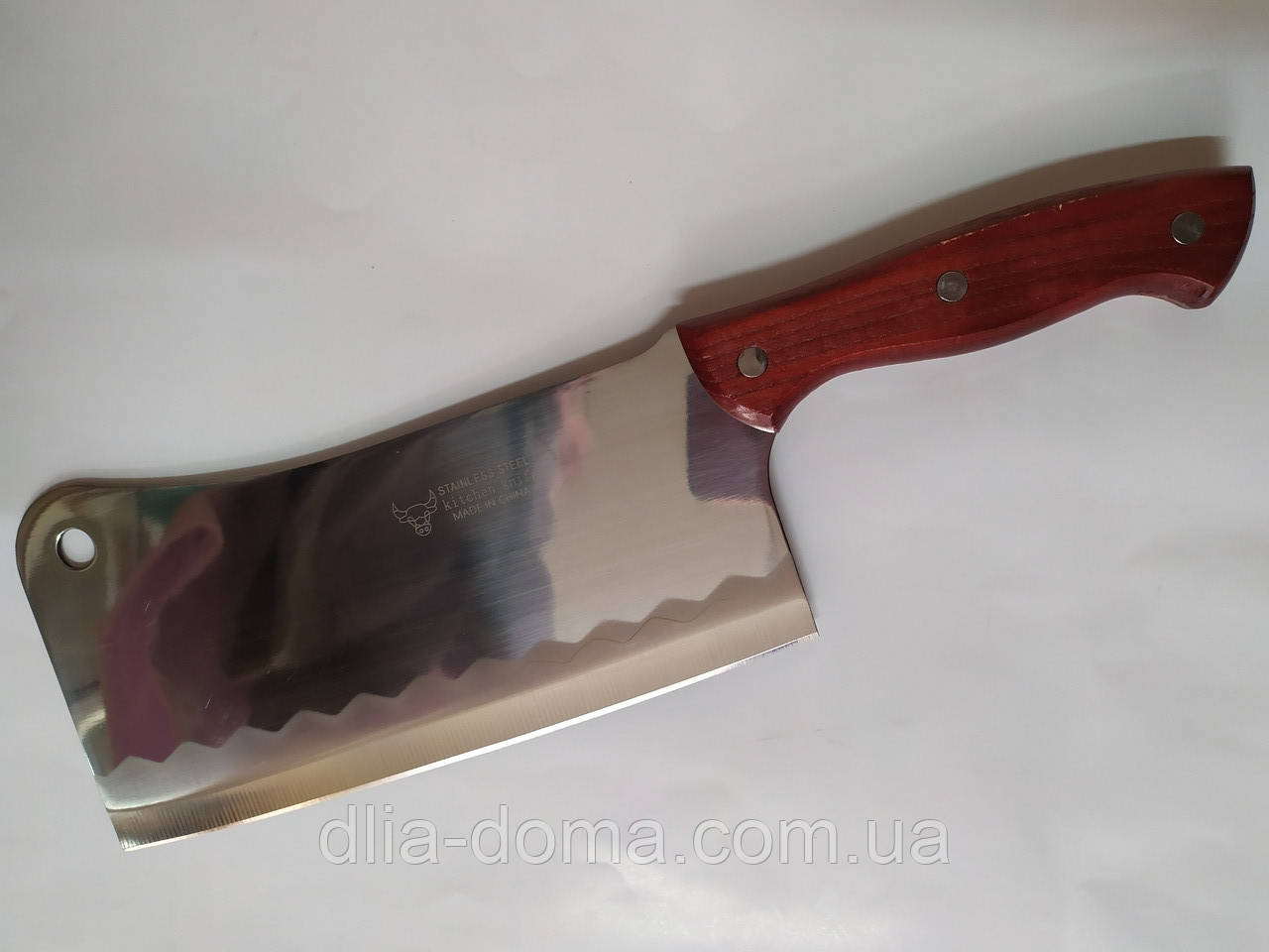 Ніж сікач з дерев'яною ручкою. Баранчик 36*10