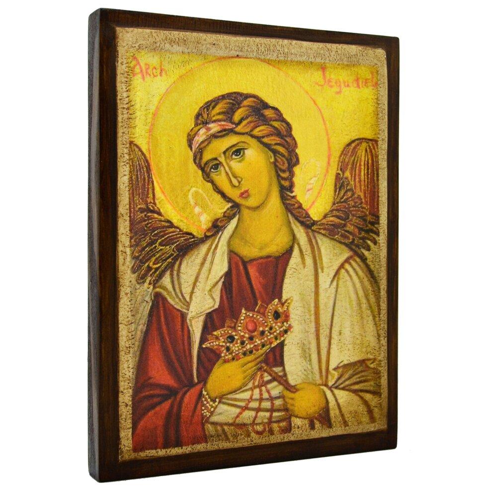 Купить Икона "Архангел Иегудиил" поясная на дереве 20х15 см, цена 305 ...