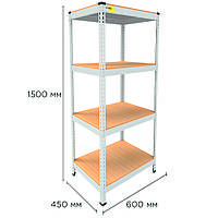 Металлический стеллаж MRL-1500 ( 600x450) белый