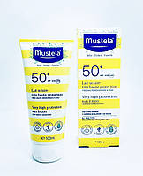 Солнцезащитное молочко для детей и младенцев Мустела Mustela Bebe Very High Protection Lotion SPF 50+ 100 мл