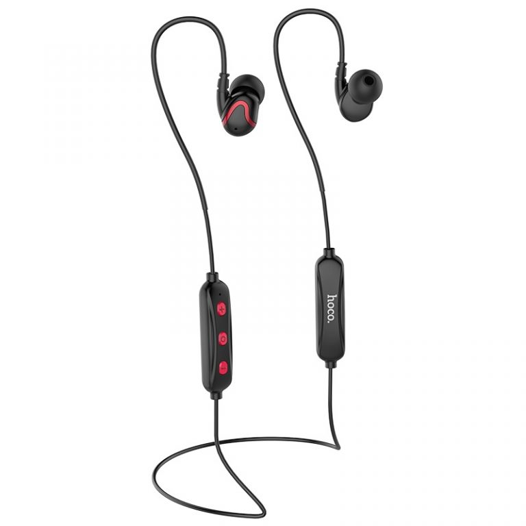 Бездротові навушники вакуумні з мікрофоном bluetooth навушники для спорту HOCO Joy sound ES19 Чорний