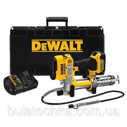 Пістолет маcляний акумуляторний DeWALT DCGG571M1, фото 2