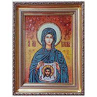 Икона "Святая Вероника" янтарная 40х60