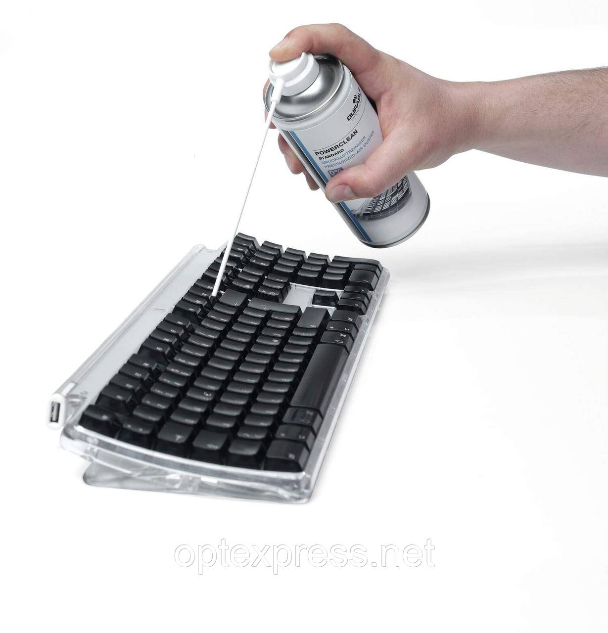 Купить Сжатый воздух для чистки клавиатуры POWERCLEAN STANDART DURABLE ...