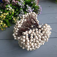 Ягоди гладкі d 8 мм білі