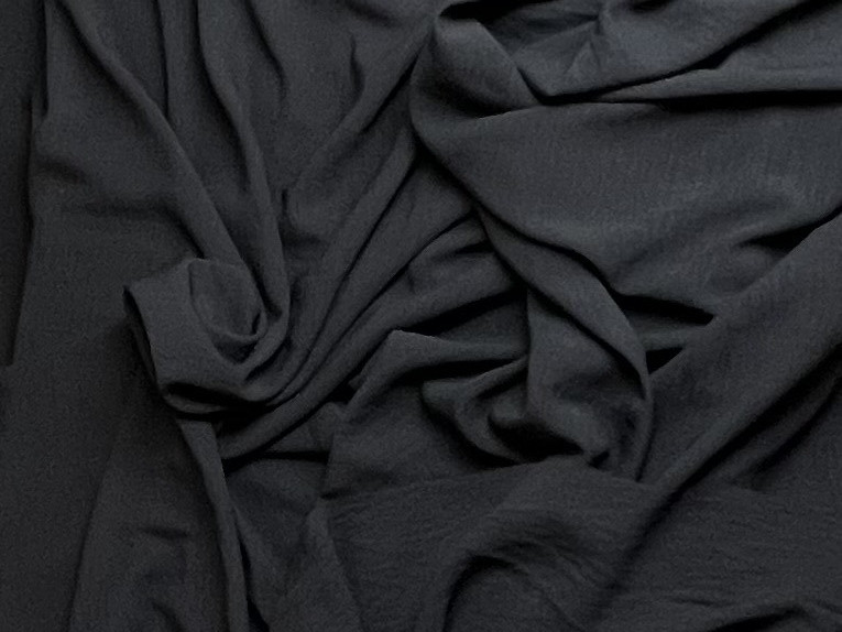 Американский креп жатий, чорний. № 810, фото 1