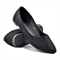 Балетки женские черные замшевые, туфли лодочки (НАЛИЧИЕ размеров в описании)