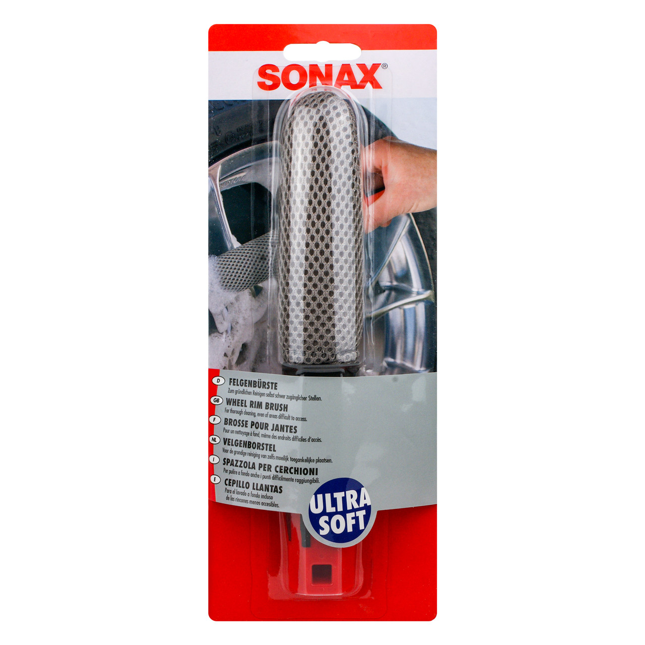Ультрам’яка щітка для чищення колесних дисків SONAX Wheel Rim Sponge (417541)