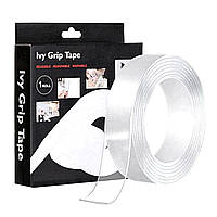 Универсальная двухсторонняя клейкая лента Ivy Grip Tape 3 метра Сверхсильный многоразовый крепежный скотч