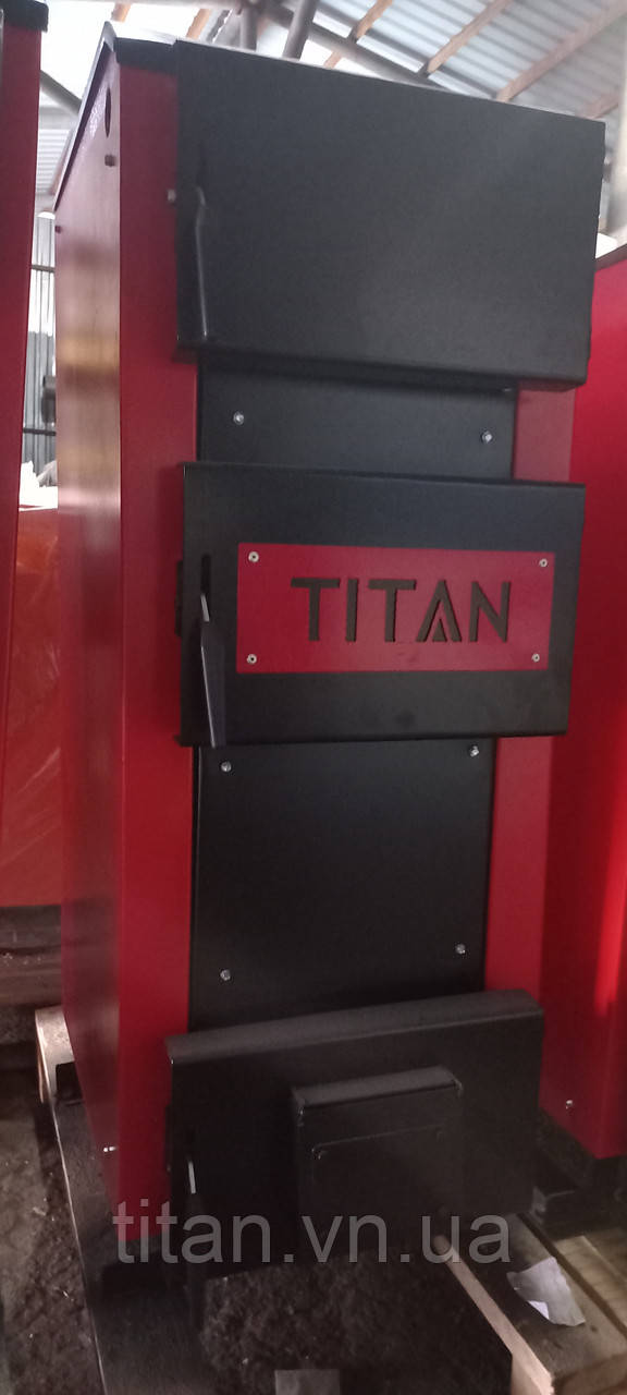 Твердопаливний котел тривалого горіння Titan Trio 15 кВт, фото 1