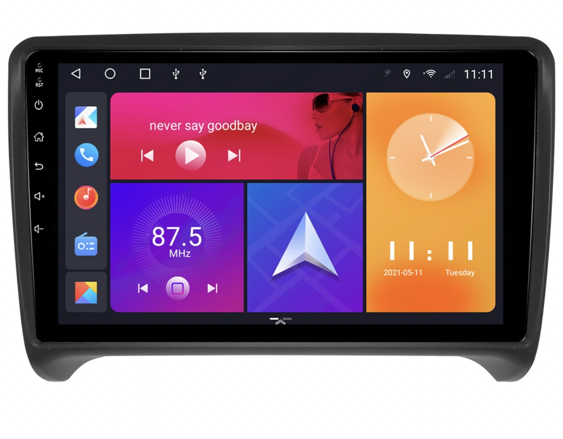 Магнітола для AUDI TT 2008-2014 на Android | Сенсорний екран, GPS, Bluetooth, камера заднього виду