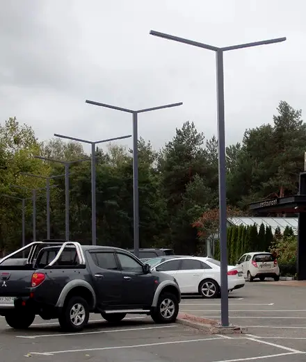 Современная Парковая светодиодная опора освещения Socar Парковая LED опора освещения Эльмонт Сокар фото