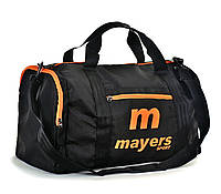 Средняя черная спортивная сумка для тренировок и путешествий из прочной ткани 88/360/07